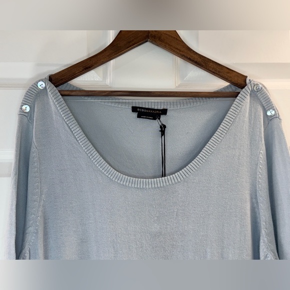 NWT BCBG MAXAXRIA Colorblock 3/4 Sleeve Sweater Dress L - Picture 8 of 8